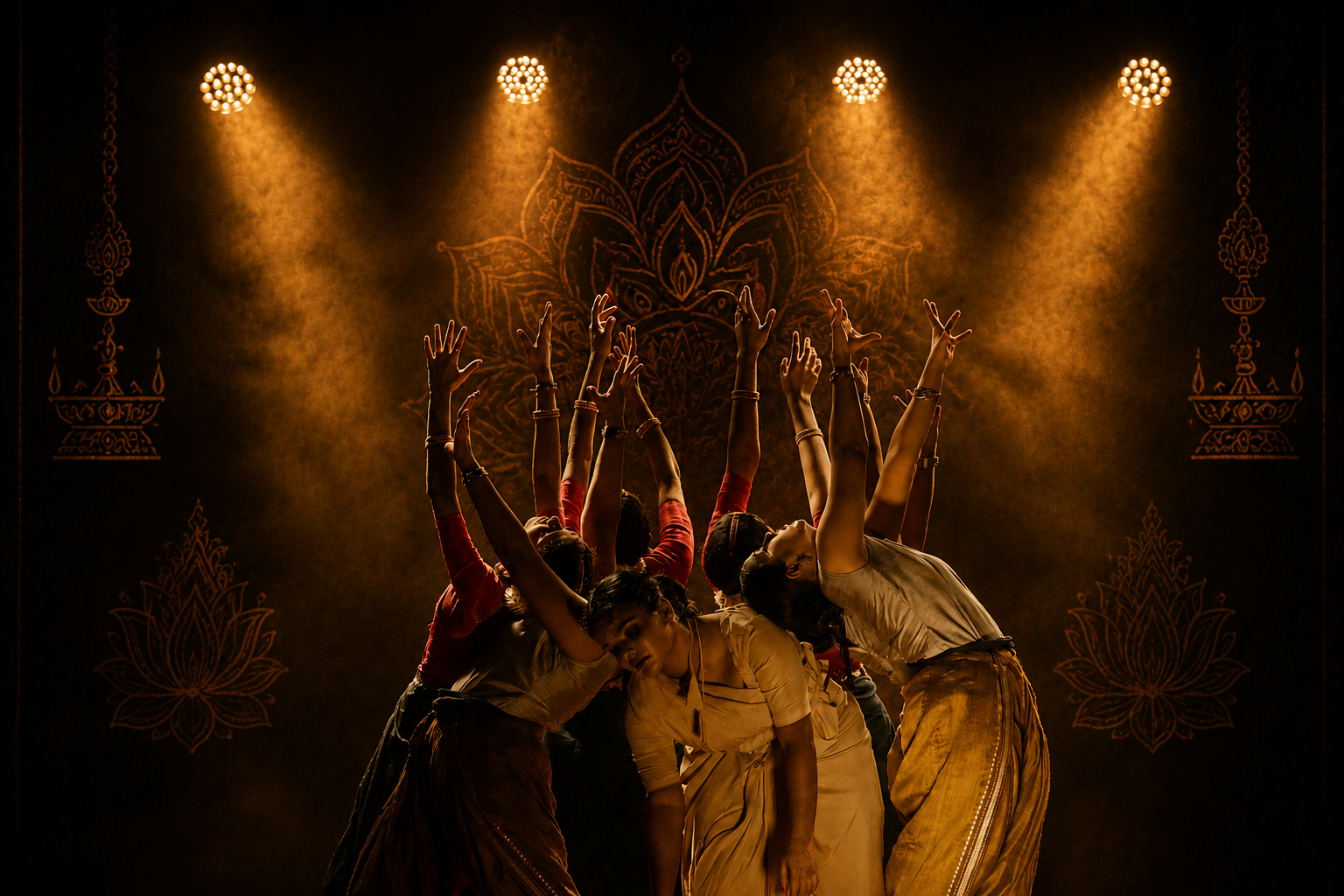 Prayana dancers in formation